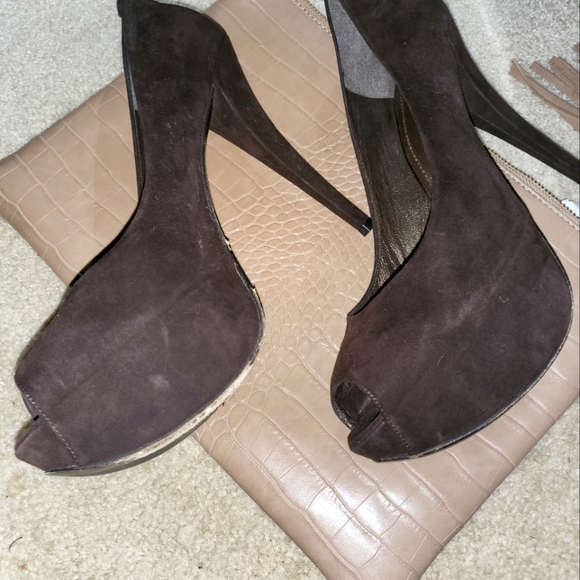 Stuart Weitzman Peep toe 2in platform pumps - Picture 2 of 6